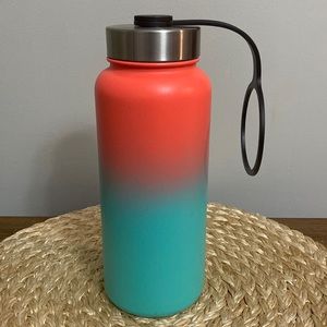 Slm pink and teal 32oz ombré stainless steel water bottle